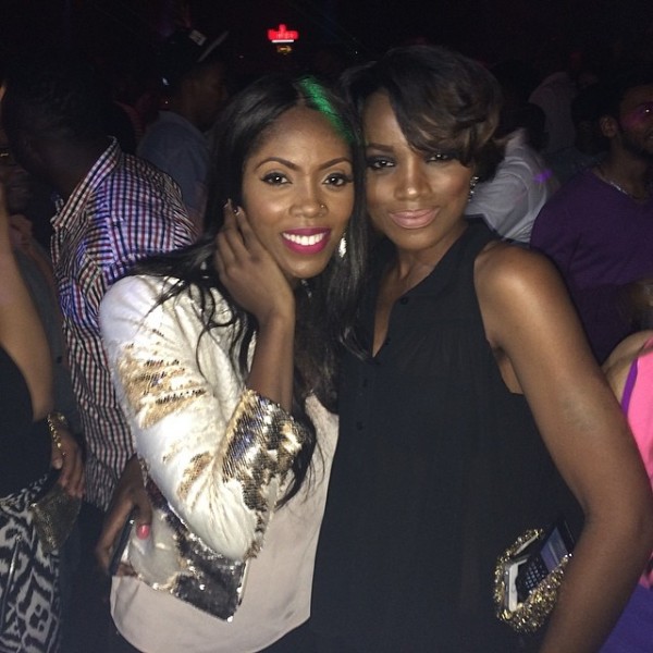 Nigerian celebs party in Dubai ahead of Tiwa Savage's wedding - Tiwa Savage and Seyi Shay