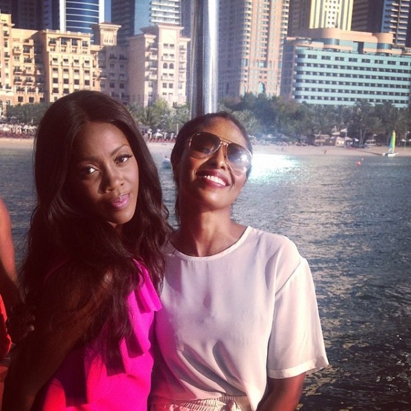 Tiwa Savage and Bridget Awosika
