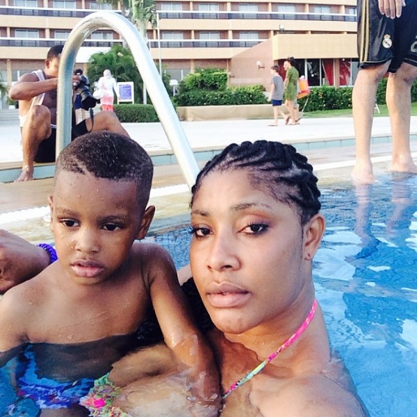 Angela Okorie and son go on holiday (5)