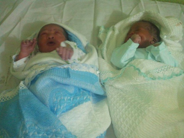 Femi Ogedengbe's twins