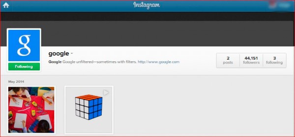 Google on Instagram