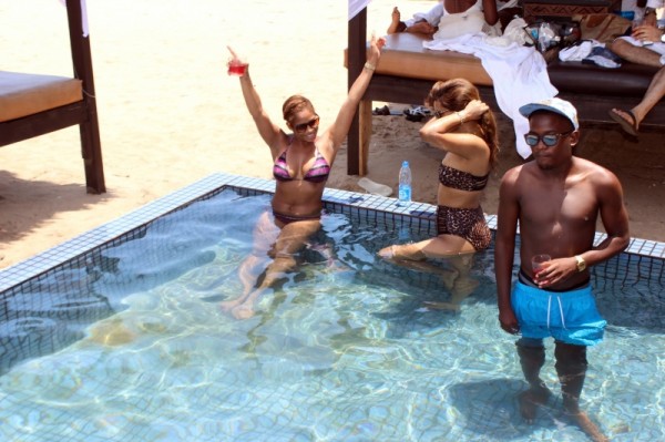Hennessy Beach Party - Having fun in the pool