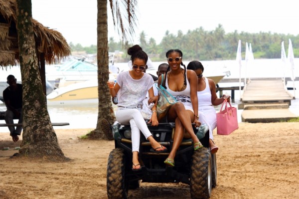 Hennessy Beach Party - Samantha and Toni Tones dirt bike riding