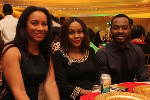 Ibinabo Fiberisima, Tamara Eteimo and O.C Ukeje at the dinner for Rotimi Amaechi's birthday