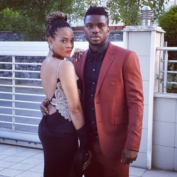 Joseph Yobo and wife Adaeze