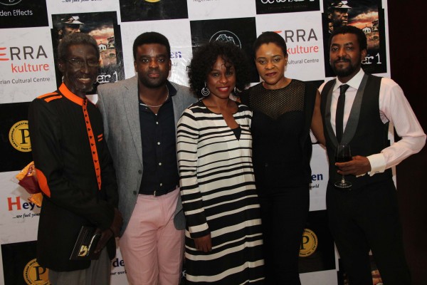 L- R Sadiq Daba, kunle Afolayan, Bolanle Austen-Peters, Deola Sagoe & Demola Adedoyin 2