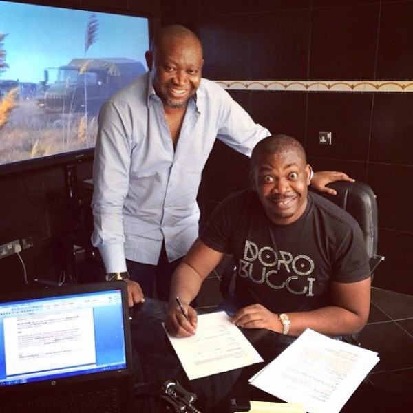 MTN ambassadors sign contracts - Don Jazzy, Paul Okoye