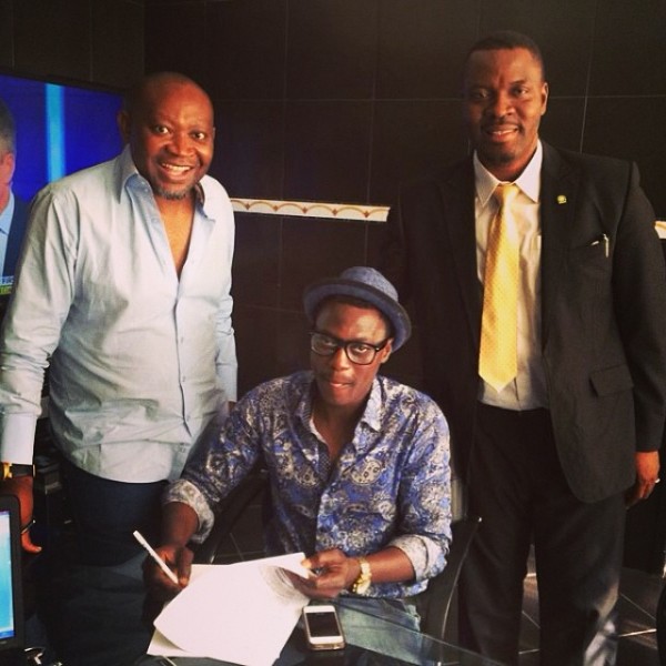 MTN ambassadors sign contracts - Sound Sultan, Paul Okoye