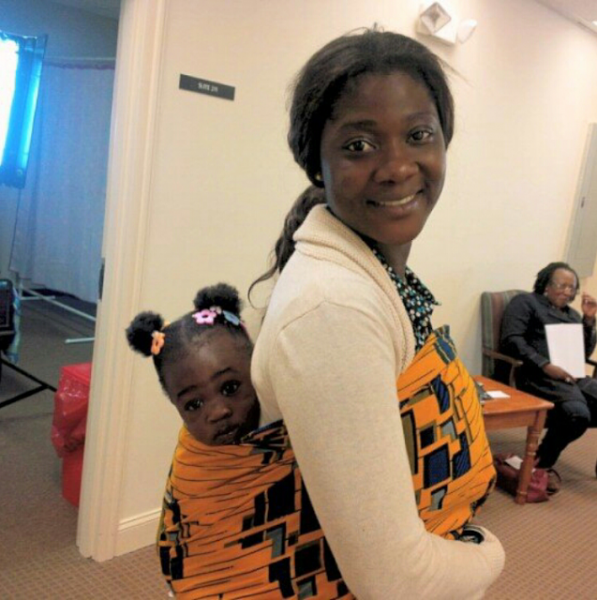Nollywood actress Mercy Johnson-Okojie and one-year old daughter Purity. Photo: Facebook Mercy-Johnson-and-Purity