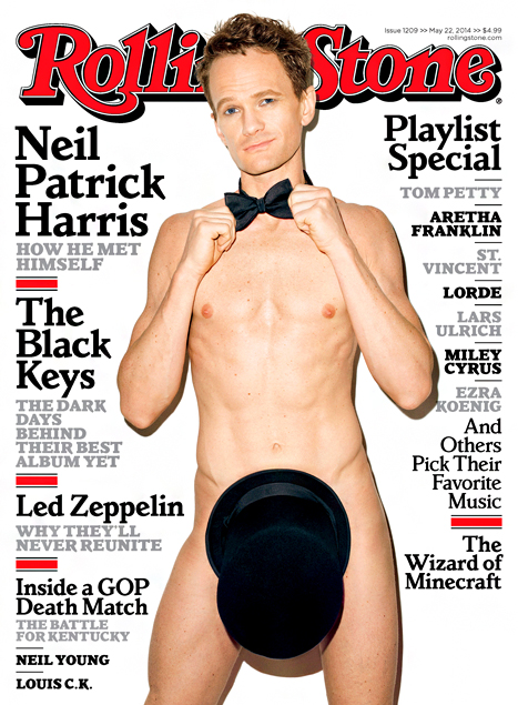 Neil Patrick Harris goes naked on Rolling Stone cover