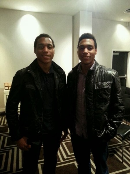 Twins brothers Kalim and Nazim Amokachi