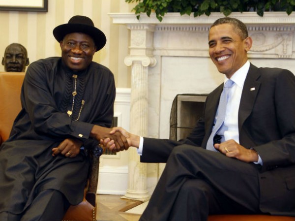 US President Barrack Obama and Nigerian President Goodluck Jonathan