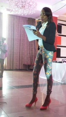 Lala Akindoju, host of the event