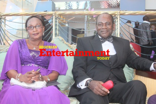 2face Idibia's mother and father at the singer's lavish wedding in Dubai, Ferbuary 2013