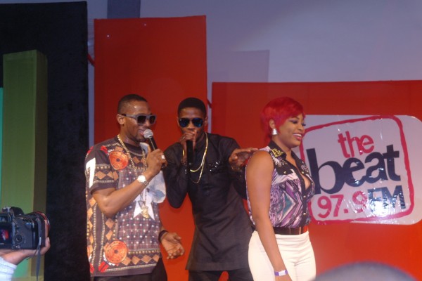 DBANJ, BEAT FM'S JIMMIE AND A FAN