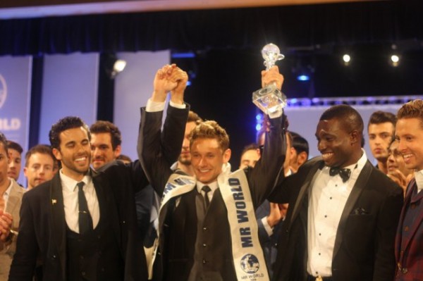 Emmanuel Ikubese and the winner, Mr Denmark
