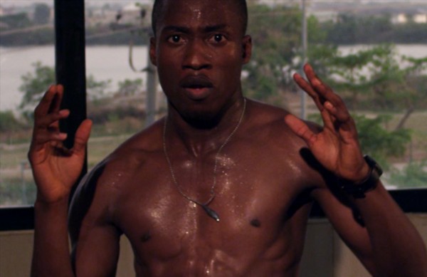 Enor Ekpeyong on set