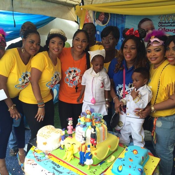 Iyabo Ojo, Doris Simeon, Dayo Amusa, Regina Chukwu at the party at Liz Da Silva