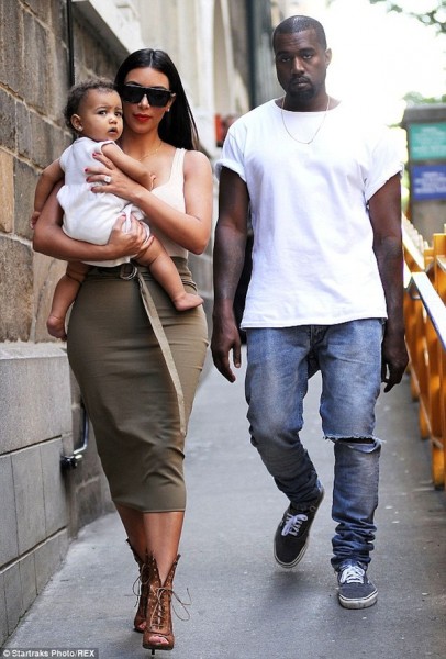 Kanye, Kim and Baby North