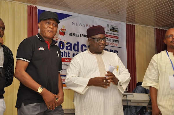 (L)Mr Toyin Alabi, General Manager Liberty Radio 91.7 Fm Kaduna.