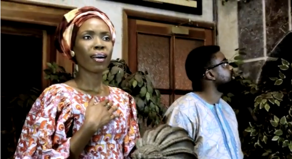 Lala Akindoju and Kunle Afolayan in one of the scenes