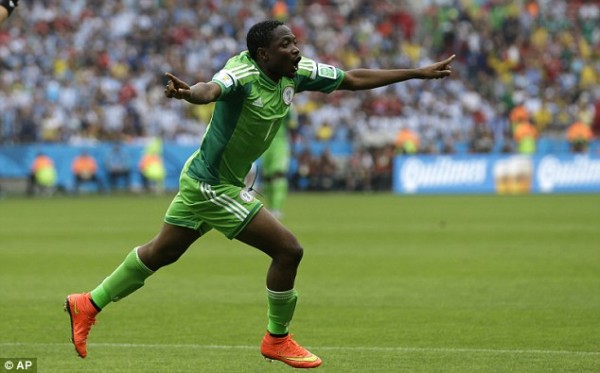 Musa scored a brace in the match, his first two goals at the finals.