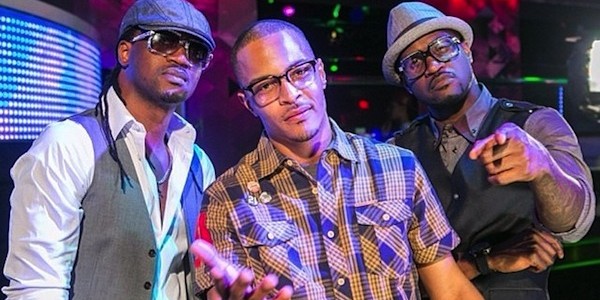 Pop duo P-square and T.I. Photo: Filed