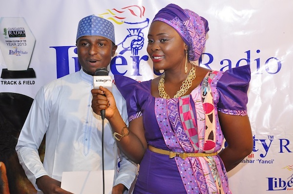 (R-L) Zuliat Bello a.k.a ZT of Liberty Radio and Al-Amin of Brilla FM