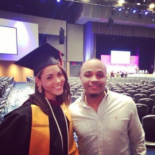 Sina Rambo and Nenesi Ibru at the latter's graduation ceremony at Savannah College of Arts and Design, Atlanta, US. Photo - Instagram
