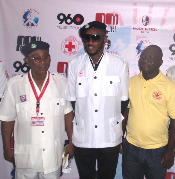 The Red Cross Society of Nigeria welcomes 2face Idibia. Photo: NET/Chrysanthus Ikeh