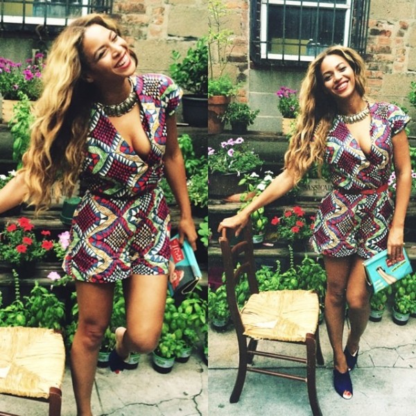 Beyonce in ankara prints