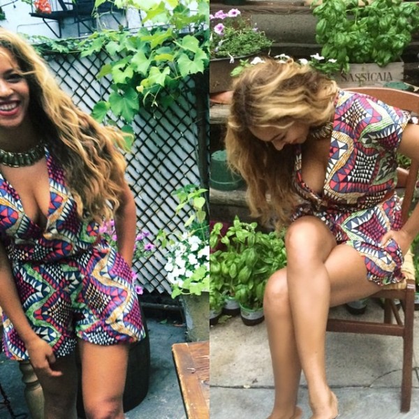 Beyonce in ankara prints
