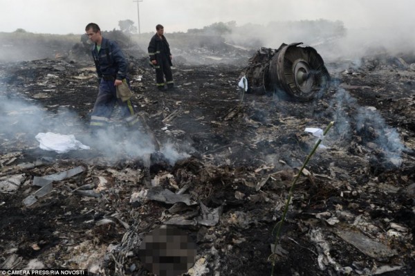 Bodies recovered from the ill fated plane that crashed in wastern Ukraine 03