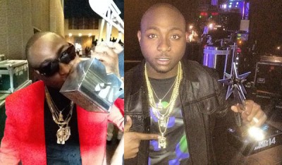 Davido bagged the award for 'Best African Artiste' at the MTV Africa Music Awards and BET Awards, both in June 2014. Photo: Instagram