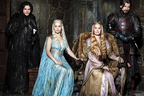 L-R: John Snow, Daenerys 'Khaleesi' Targaryen, Cersei Lanister, Jamie Lanister. Photo:
