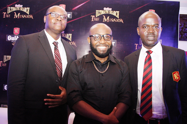 L-R, Senior Brand Manager, Gulder, Onyeka Okoli, Rapper 2shotz, and Marketing Manager, Gulder, Legend and Life, Emmanuel Agu