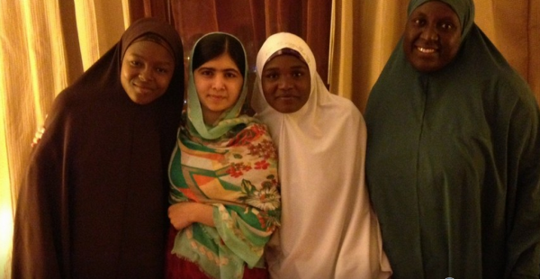 Malala landed Abuja on her 17th birthday