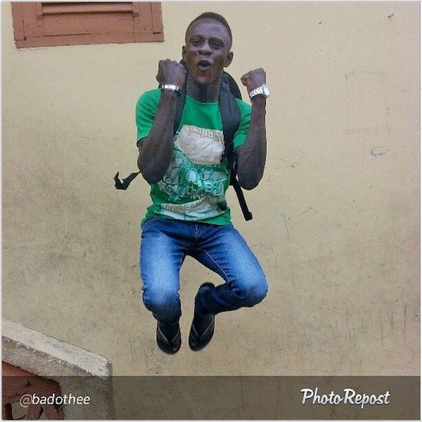 Nigerian fans celebrate at the World Cup