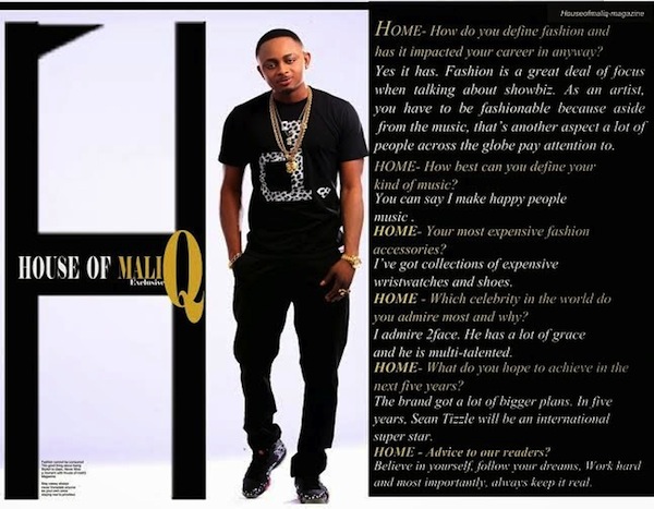 Sean Tizzle and Abbyke Domina cover July:August Edition of house of Maliq