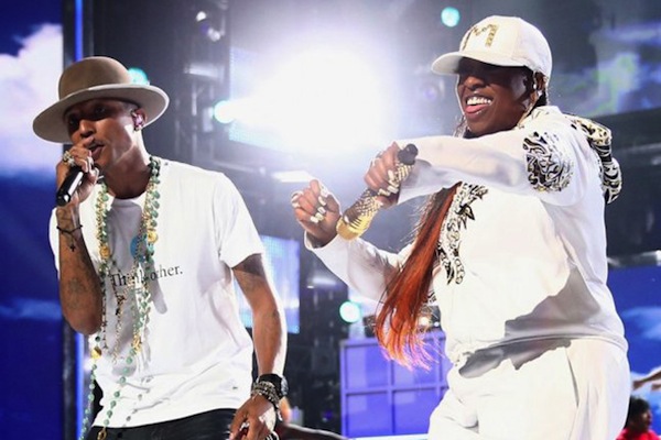 Pharrell Williams and Missy Elliot performing at the BET Awards 2014. Photo: MailOnline