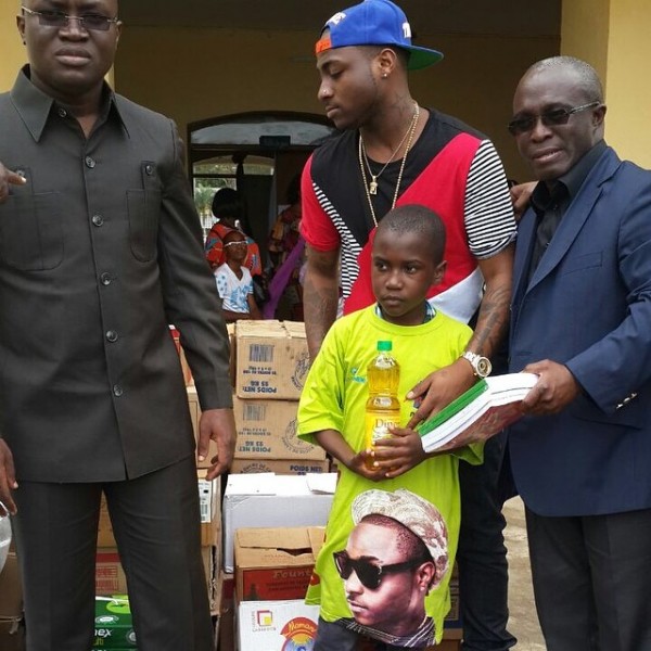 Davido visits the orphanage