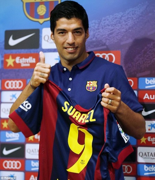 Luis Suarez. Photo: Daily Mail