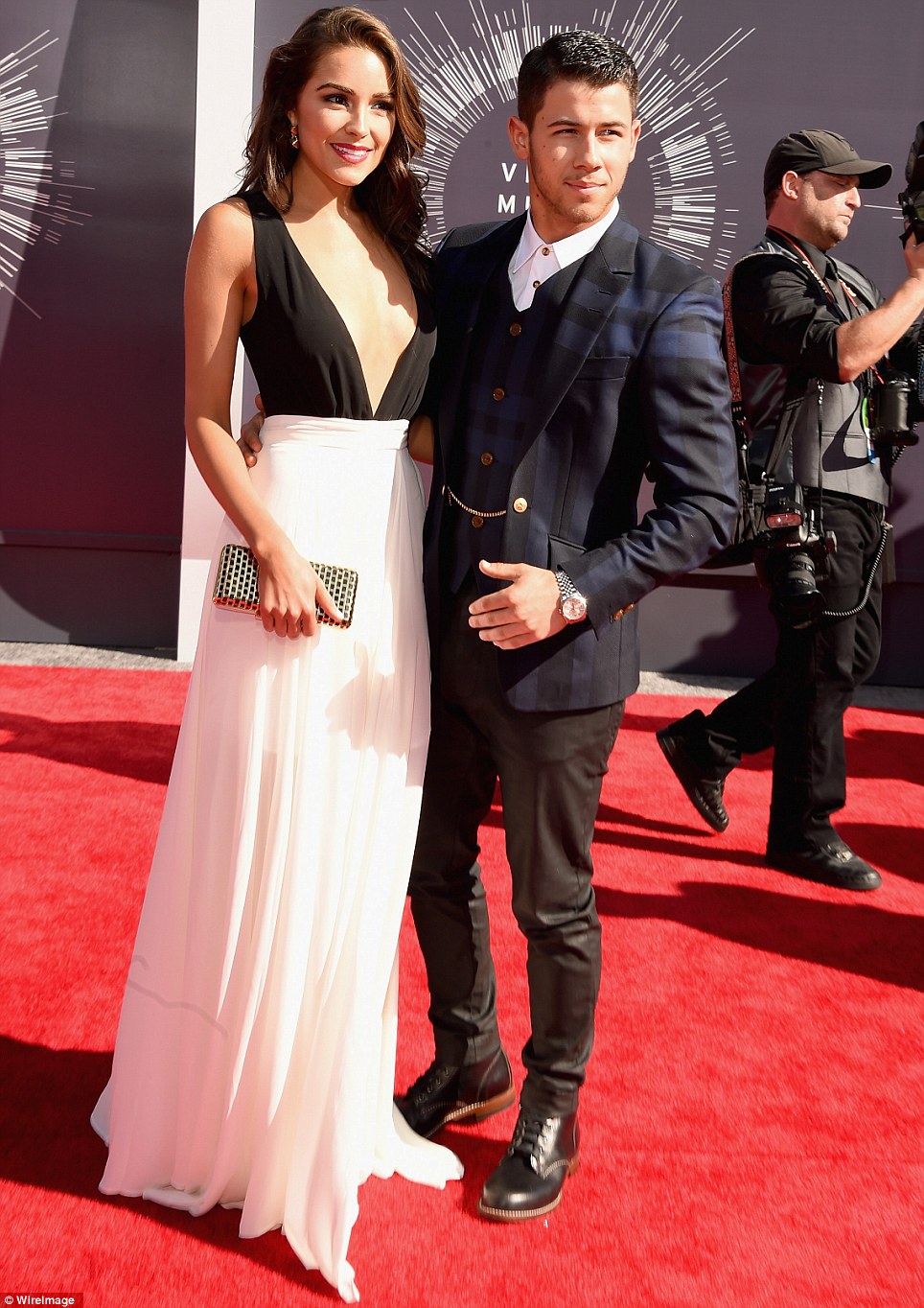 Nick Jonas with girlfriend Queen Olivia