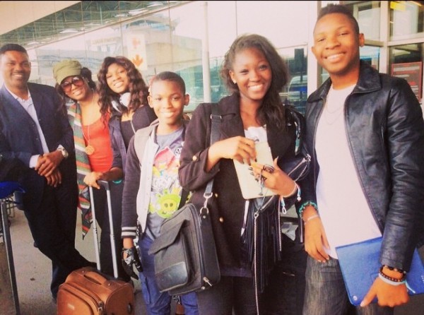 Omotola Jalade Ekeinde and family holiday in South Africa 1