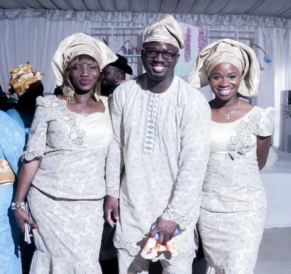 The siblings of the bride, Joke, Dapo and Nike (Odusanya)