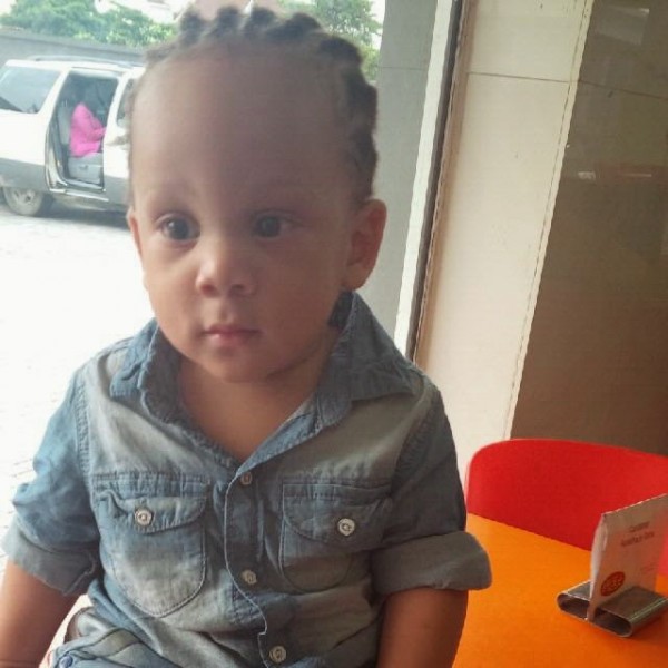 Toyin Lawani's son 1