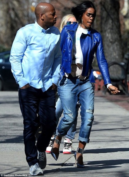 Kelly Rowland and husband Tim Whitespoon. Photo: Daily Mail