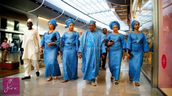 The Alaafin of Oyo, Oba Lamidi Olayiwola Adeyemi and his 4 wives celebrated his 76th birthday recently . Photo: Sync