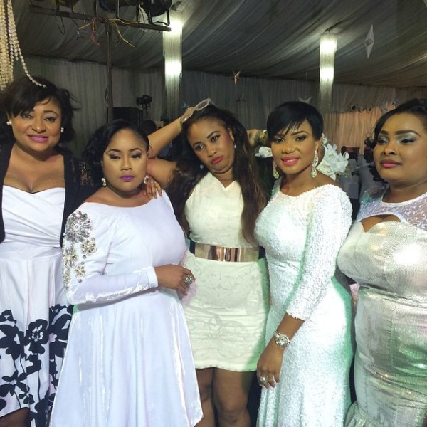 Iyabo Ojo, Ronke Oshodi, Sikiratu Sindodo in white dresses