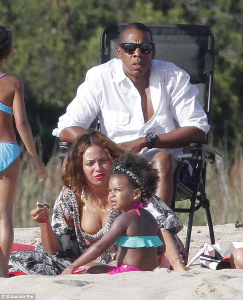 Beyonce and Jay Z with Blue Ivy